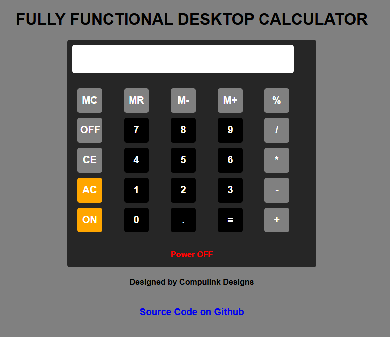 Desktop Calculator